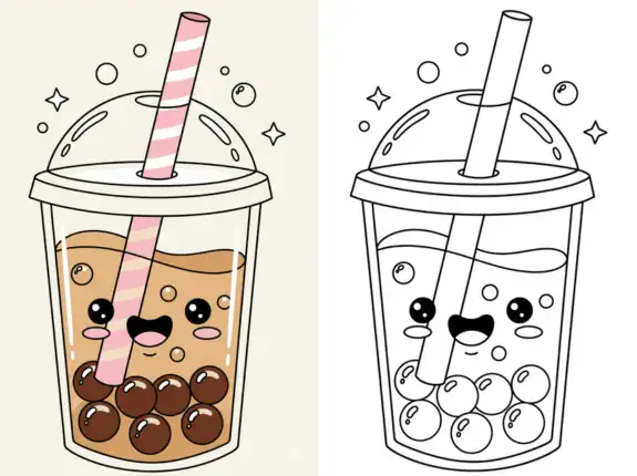 How to Print Boba Coloring Pages in High Quality