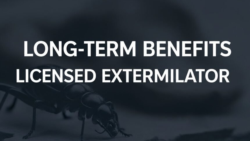 The Long-Term Benefits of Hiring a Licensed Exterminator