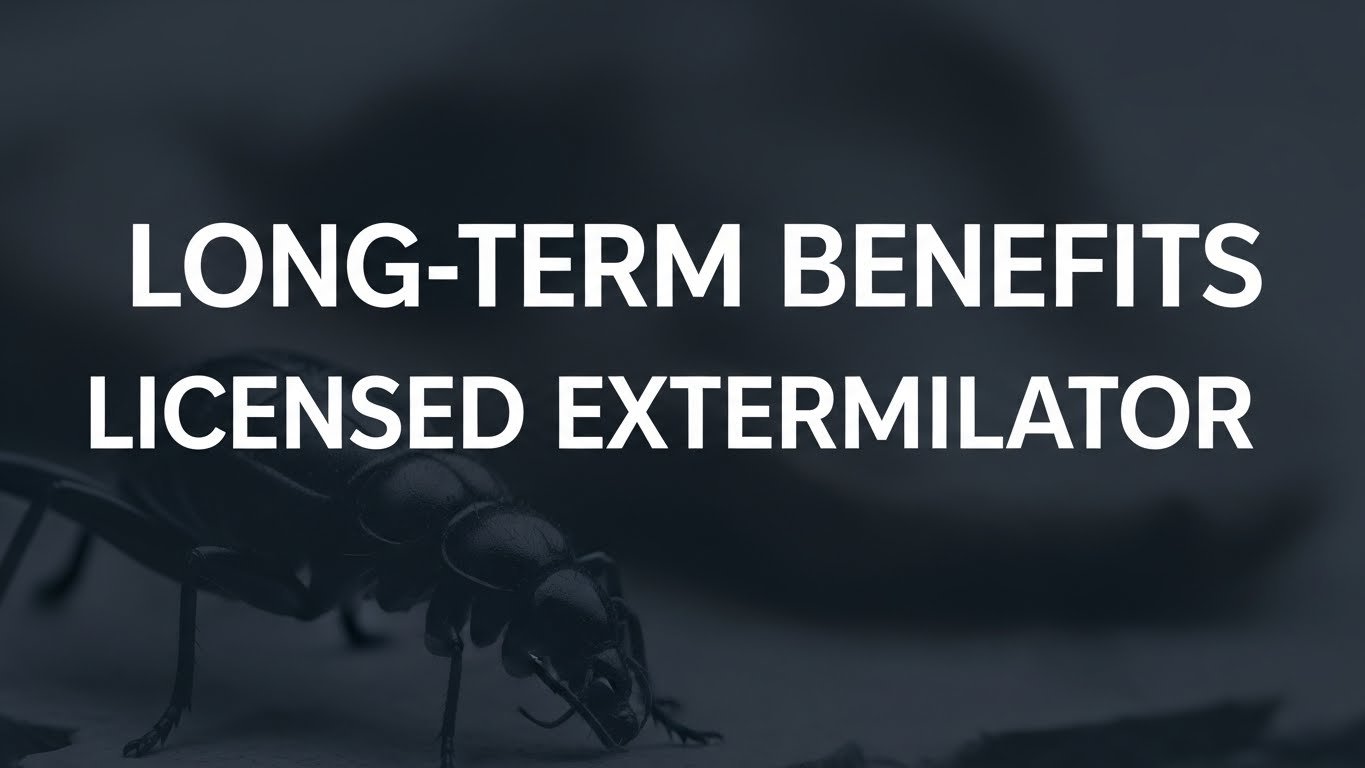 The Long-Term Benefits of Hiring a Licensed Exterminator